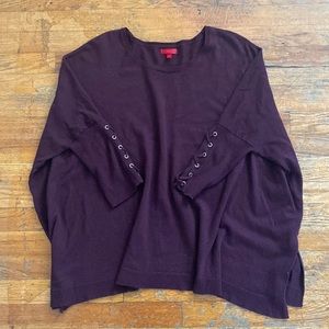 Jennifer Lopez Womens Lightweight Burgundy Sweater size Small/Medium